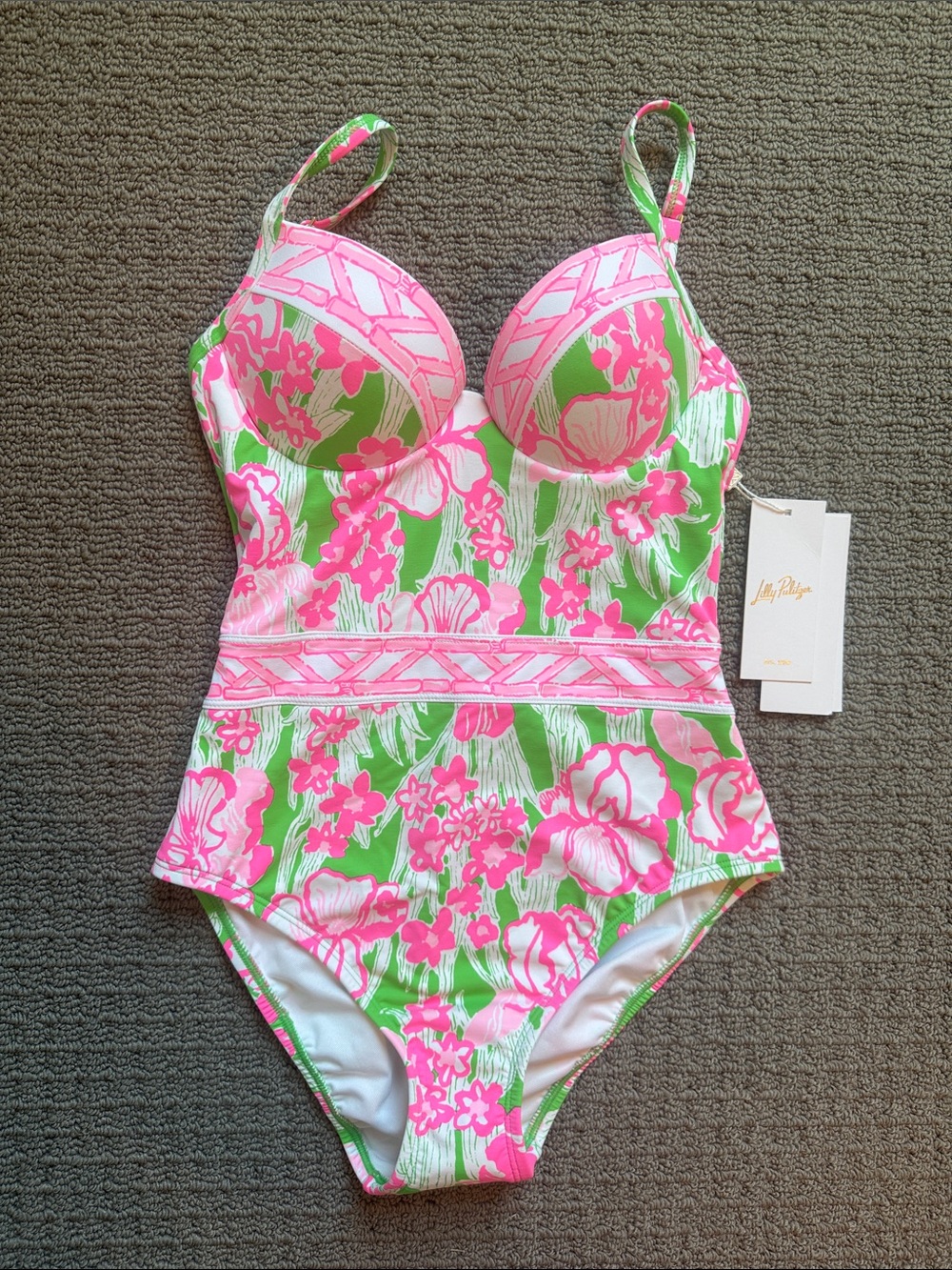 Lilly Pulitzer palma One-Piece Swimsuit putting green Hannah
